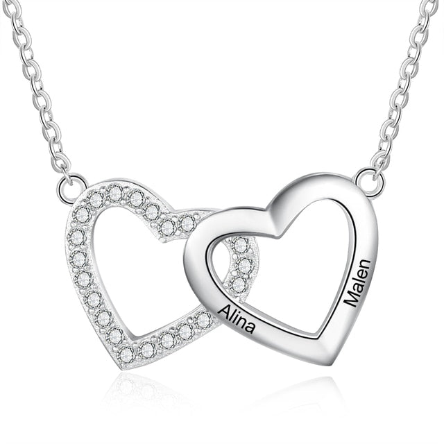 Personalized Engraving 2 Names Necklace-Florence Scovel
