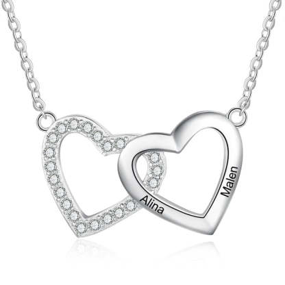 Personalized Engraving 2 Names Necklace-Florence Scovel