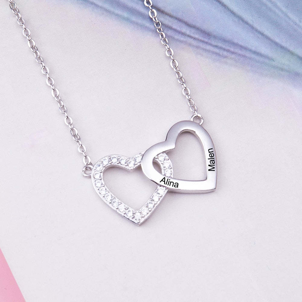 Personalized Engraving 2 Names Necklace-Florence Scovel