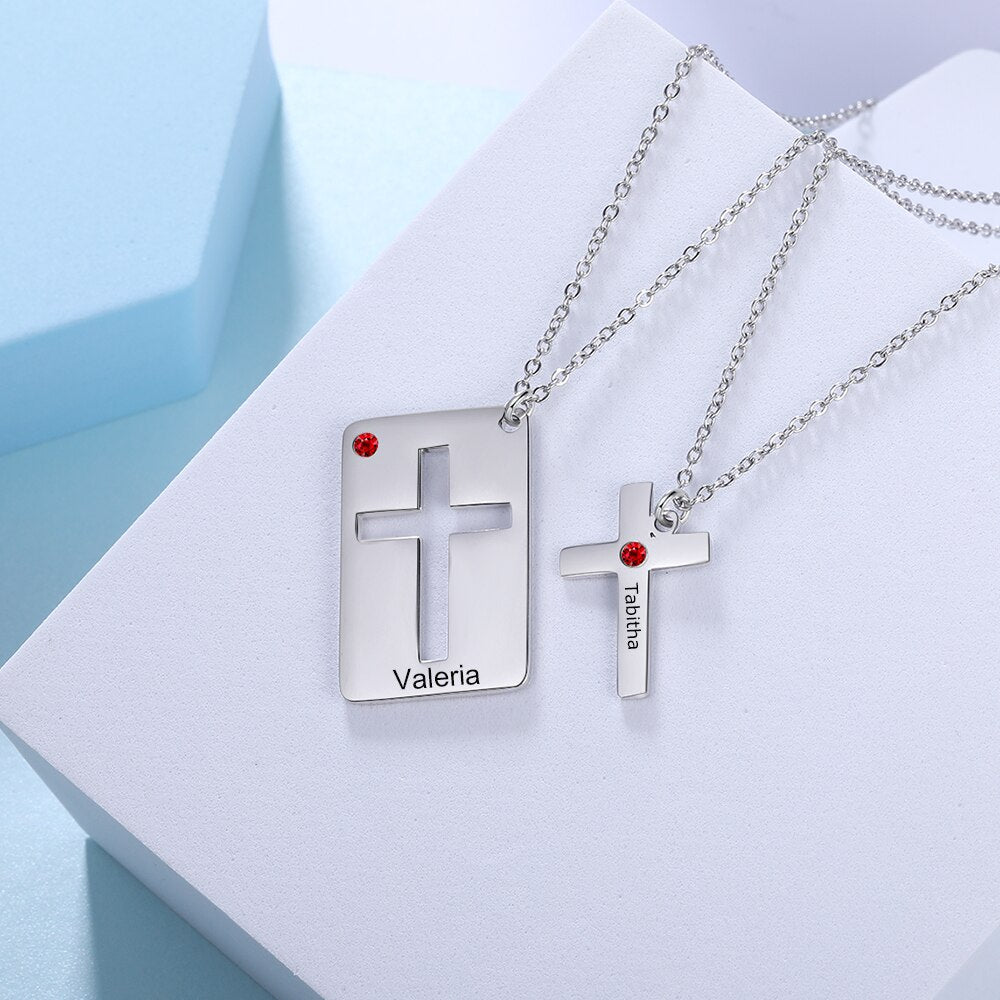 Customized 2 Pcs BFF Necklace Set Personalized-Florence Scovel