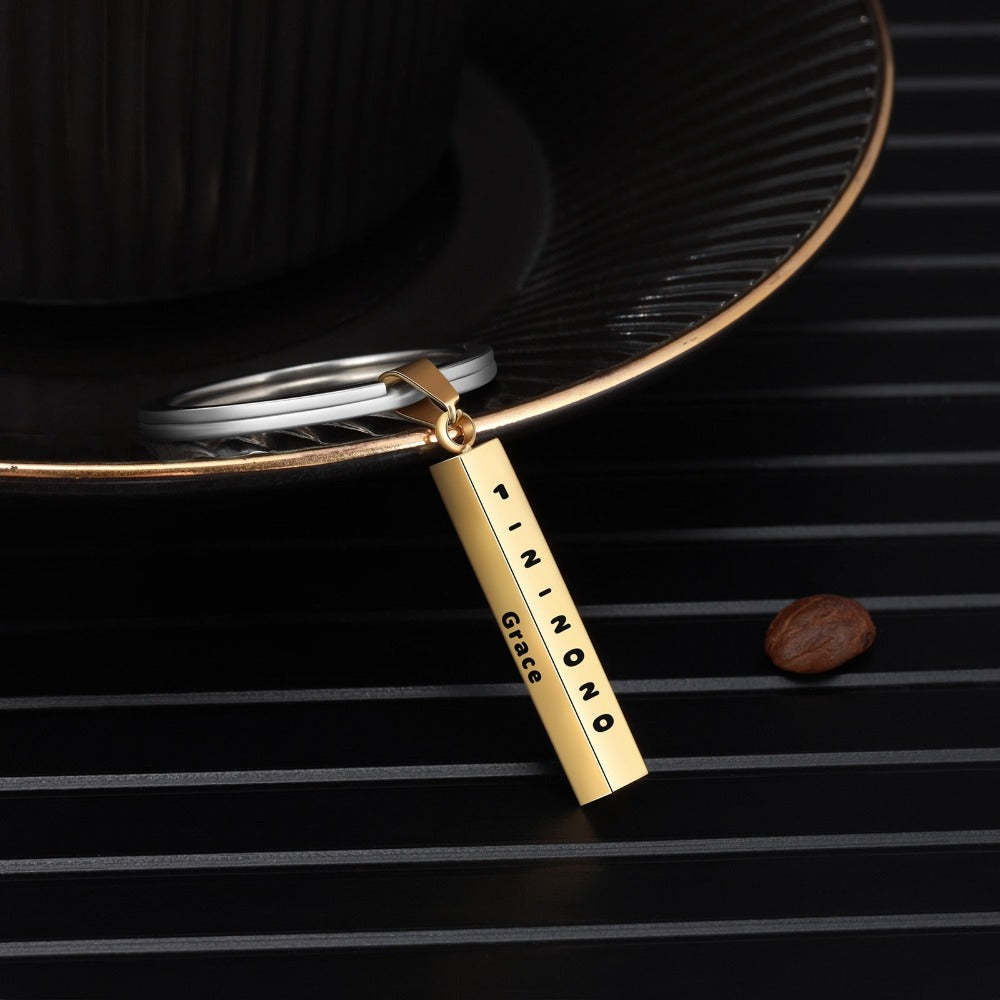 Personalized 4 Names Vertical Bar Keychains-Florence Scovel