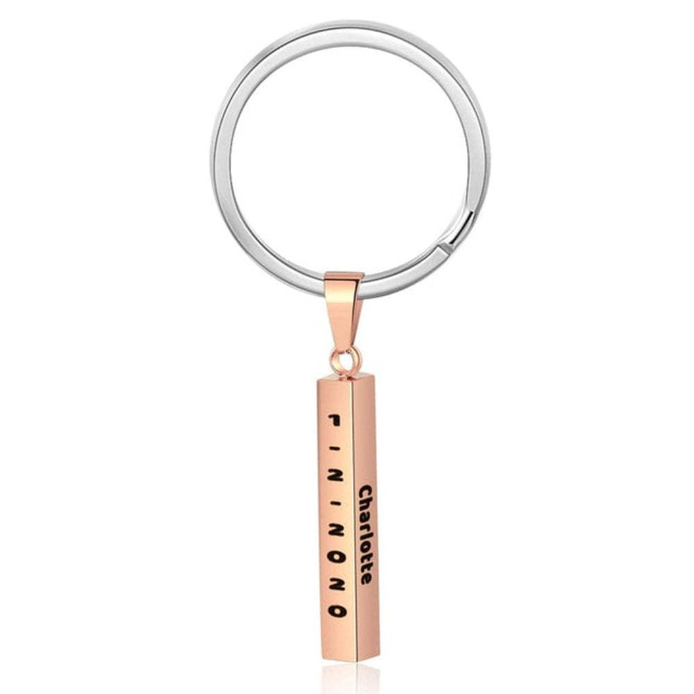 Personalized 4 Names Vertical Bar Keychains-Florence Scovel