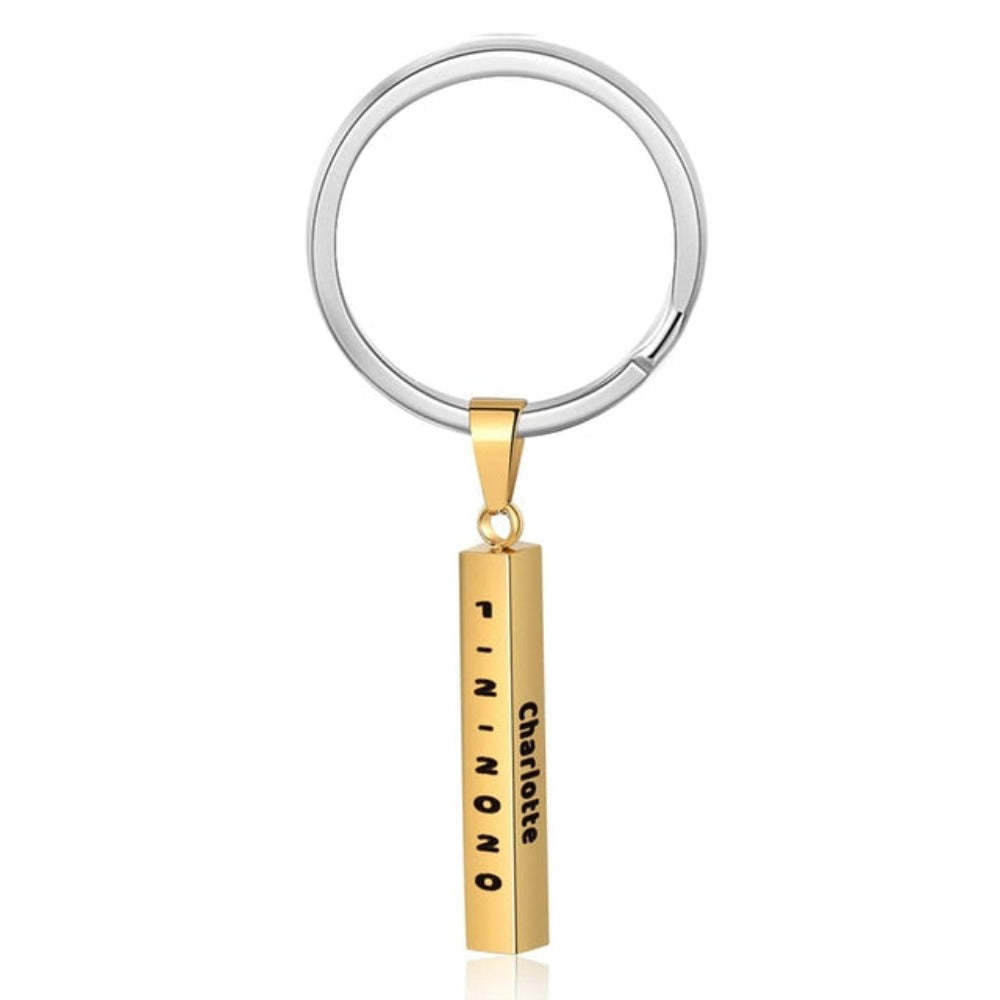 Personalized 4 Names Vertical Bar Keychains-Florence Scovel