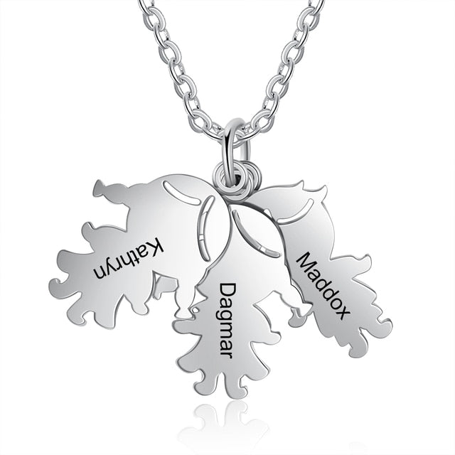 Personalized Engraved Necklace Charms Custom Pendant-Florence Scovel