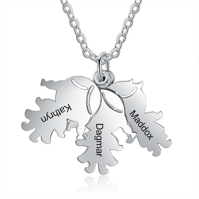 Personalized Engraved Necklace Charms Custom Pendant-Florence Scovel