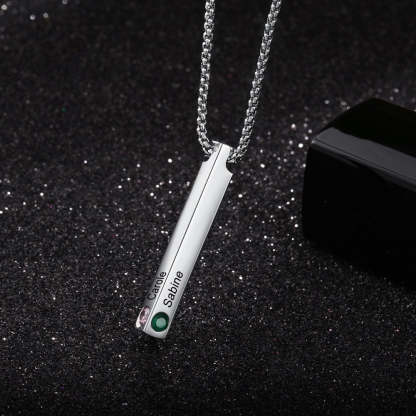 Personalized Engraved Name Bar Necklace for Women-Florence Scovel