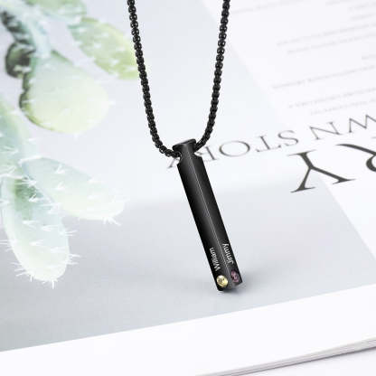Personalized Engraved Name Bar Necklace for Women-Florence Scovel