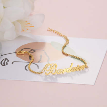 Personalized Letter Nameplate Bracelets & Bangles Custom Name Adjustable Bracelets for Women Mother Unique Gift Jewelry-Florence Scovel