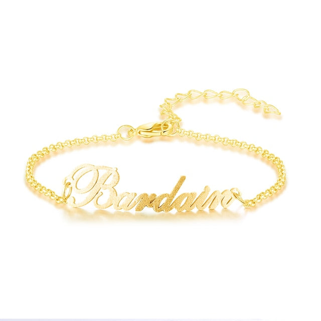 Personalized Letter Nameplate Bracelets & Bangles Custom Name Adjustable Bracelets for Women Mother Unique Gift Jewelry-Florence Scovel
