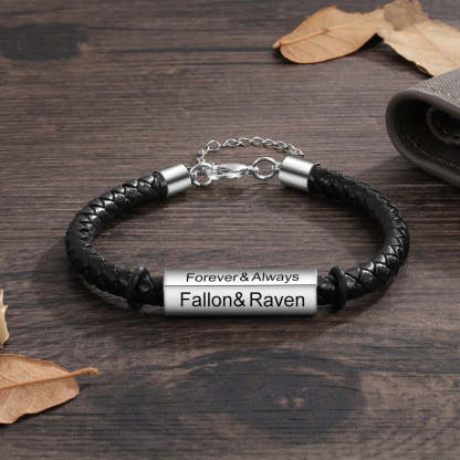 Personalized Engraving 4 Side Name Bar Bracelet-Florence Scovel
