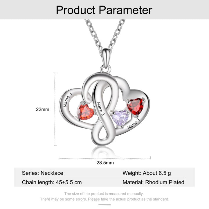 Personalized Family Necklace Cordate-Florence Scovel