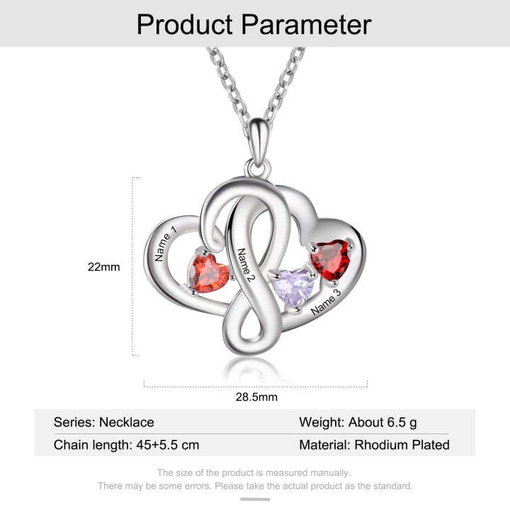 Personalized Family Necklace Cordate-Florence Scovel