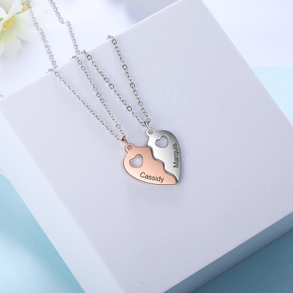 Personalized Name Engraving BFF Necklace-Florence Scovel