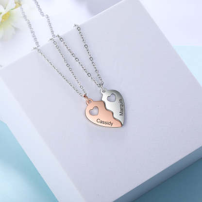 Personalized Name Engraving BFF Necklace-Florence Scovel