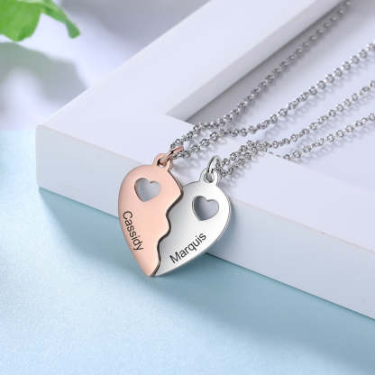 Personalized Name Engraving BFF Necklace-Florence Scovel