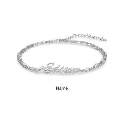 Personalized Nameplate Bracelets And Bangles For Women-Florence Scovel
