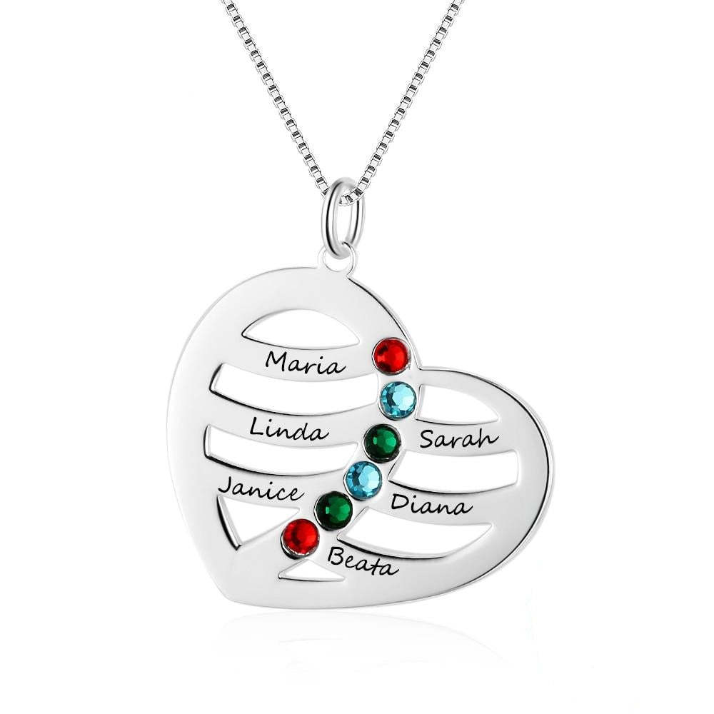 Cordate Jewelry Engrave Name Necklace Personalized-Florence Scovel
