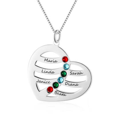 Cordate Jewelry Engrave Name Necklace Personalized-Florence Scovel