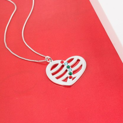 Cordate Jewelry Engrave Name Necklace Personalized-Florence Scovel