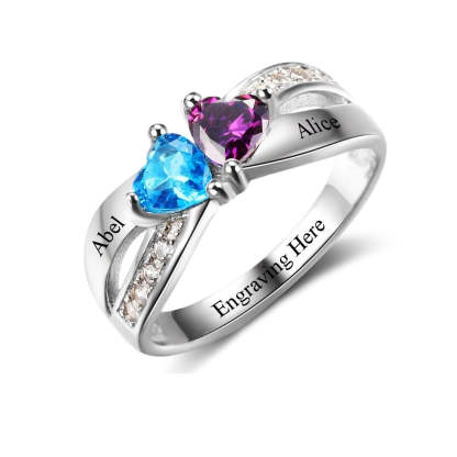 Sterling Silver Personalized Promise Ring For Women-Florence Scovel