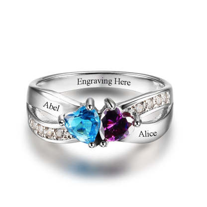 Sterling Silver Personalized Promise Ring For Women-Florence Scovel