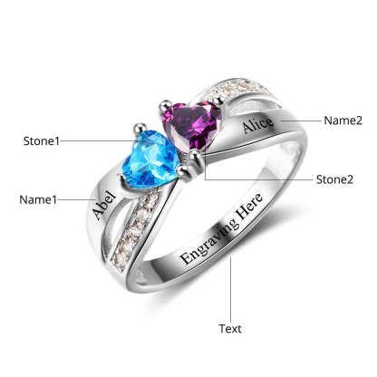 Sterling Silver Personalized Promise Ring For Women-Florence Scovel