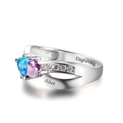 Sterling Silver Personalized Promise Ring For Women-Florence Scovel