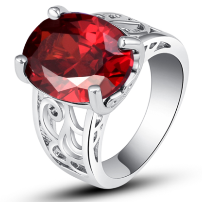 Garnet Bold Love Ring - Florence Scovel