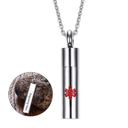 Open Cylinder Engraved Pendant-Florence Scovel