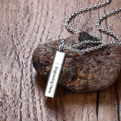 Open Cylinder Engraved Pendant-Florence Scovel