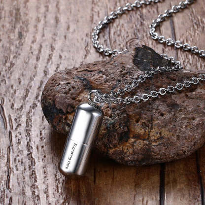 Pill-Shape Engraved Pendant-Florence Scovel
