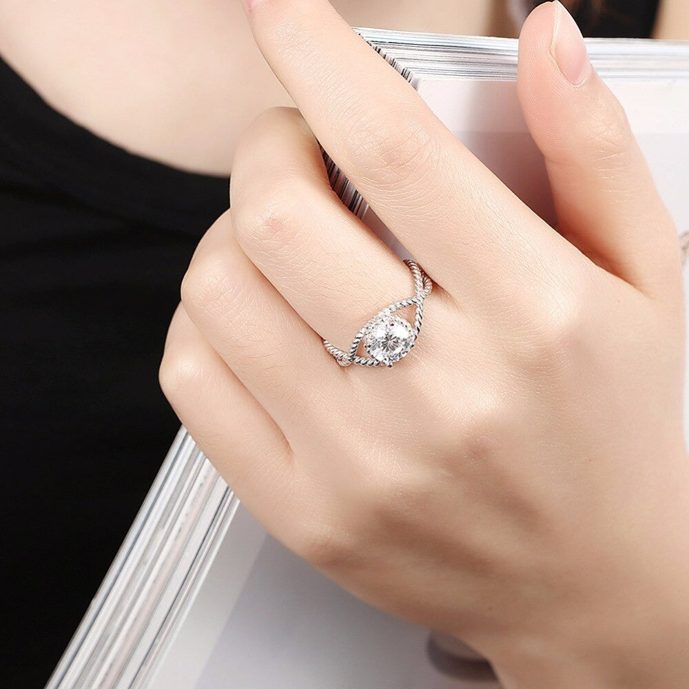Cubic Zirconia Jewelry Women Rings-Florence Scovel