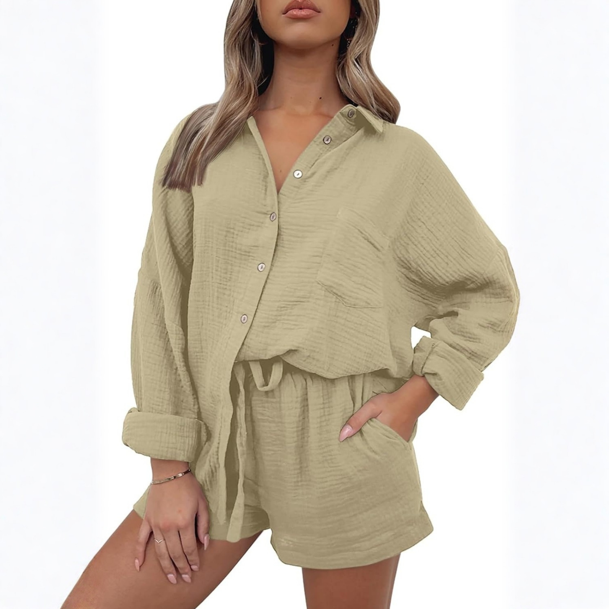  Oversized Lounge Outfits Spring Two Piece Pajama Sets