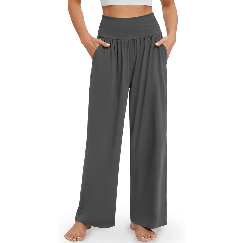 High Rise Lounge Pants With Pockets