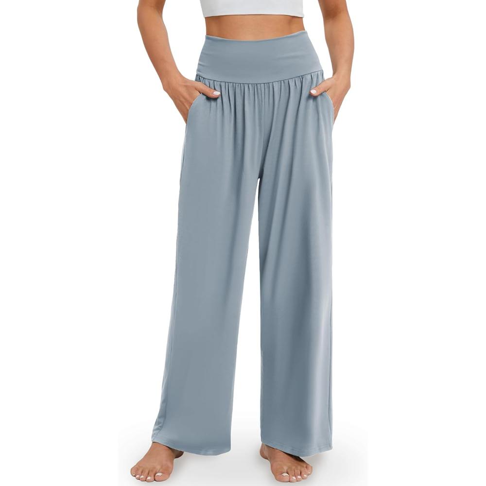 High Rise Lounge Pants With Pockets