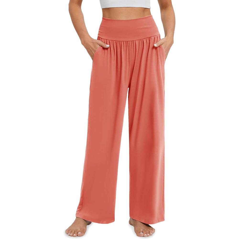 High Rise Lounge Pants With Pockets