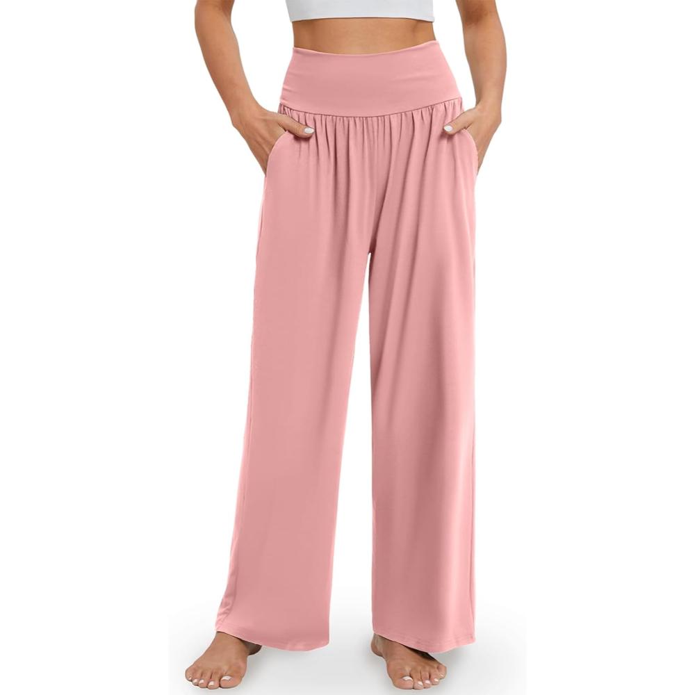 High Rise Lounge Pants With Pockets