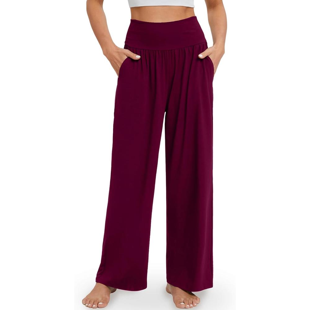 High Rise Lounge Pants With Pockets