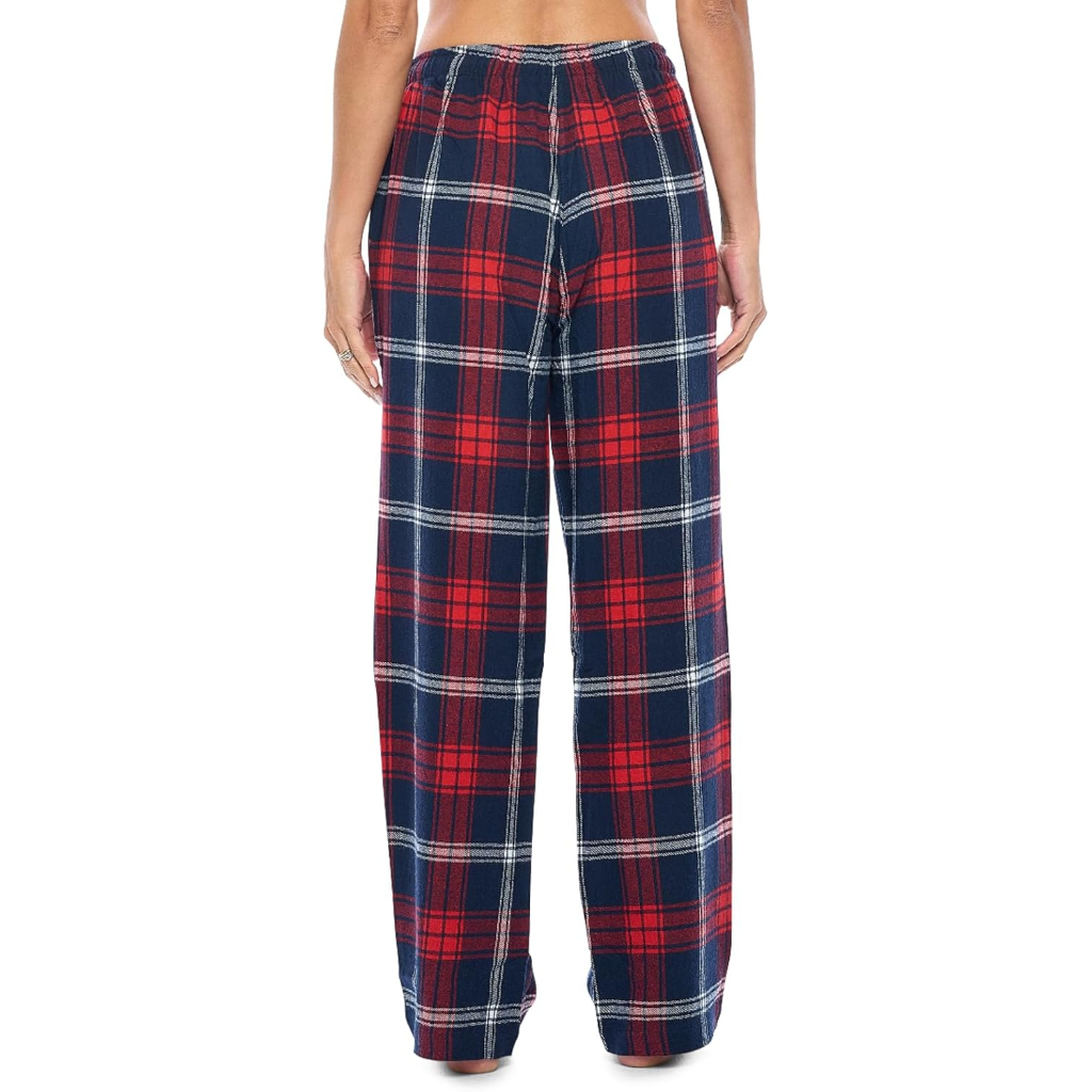 Lounge Pajama Pants With Checkered Pattern For Women