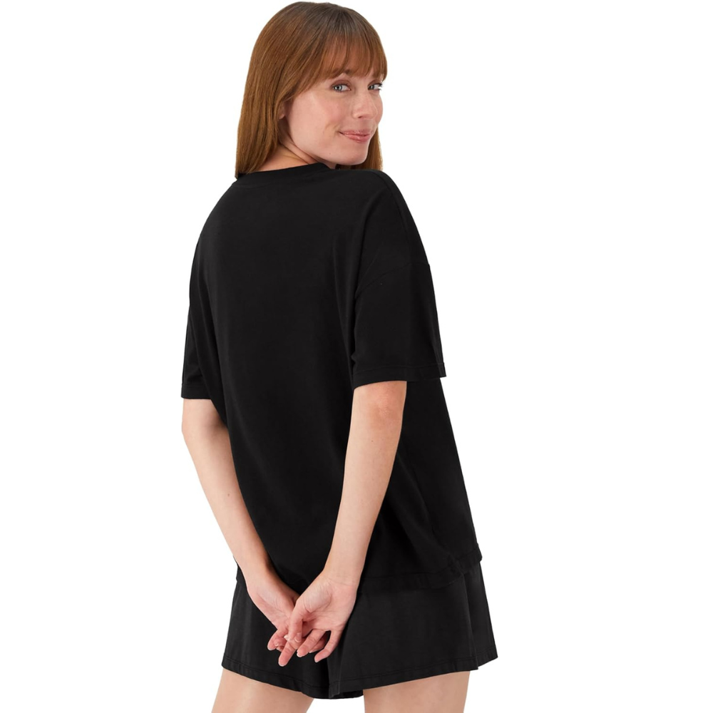 Women 2 Piece Lounge Set T Shirt And Sleep Shorts