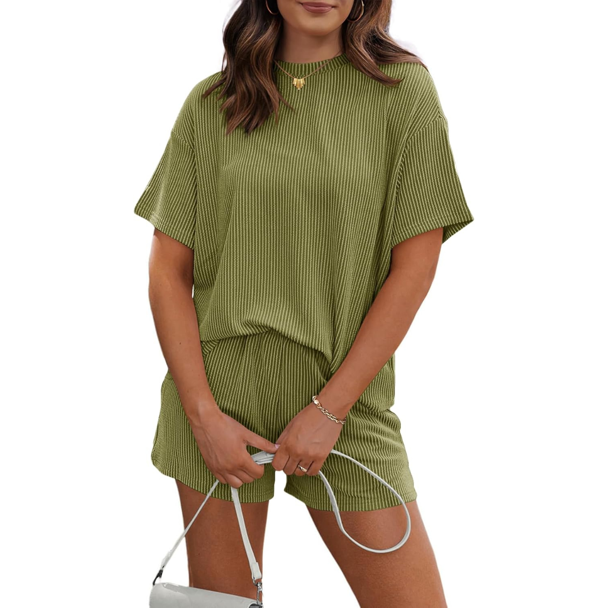 Oversized Two Piece Tracksuit With Shorts