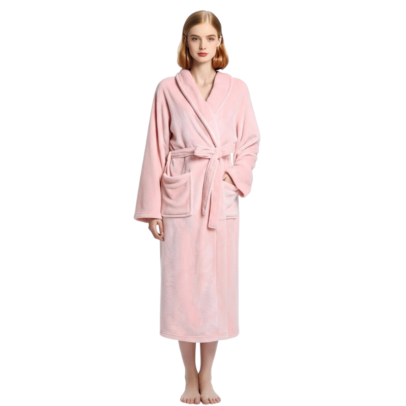 Robes For Women Premium Fleece Womens Robe Cozy Warm Bathrobe