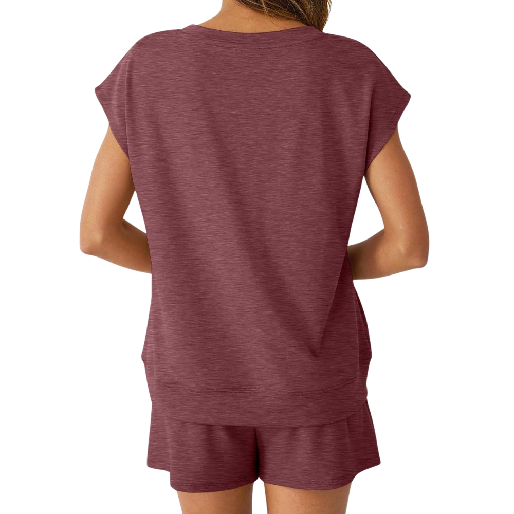 Matching Lounge Sets Clothing Spring Cap Sleeve Outfit For Women