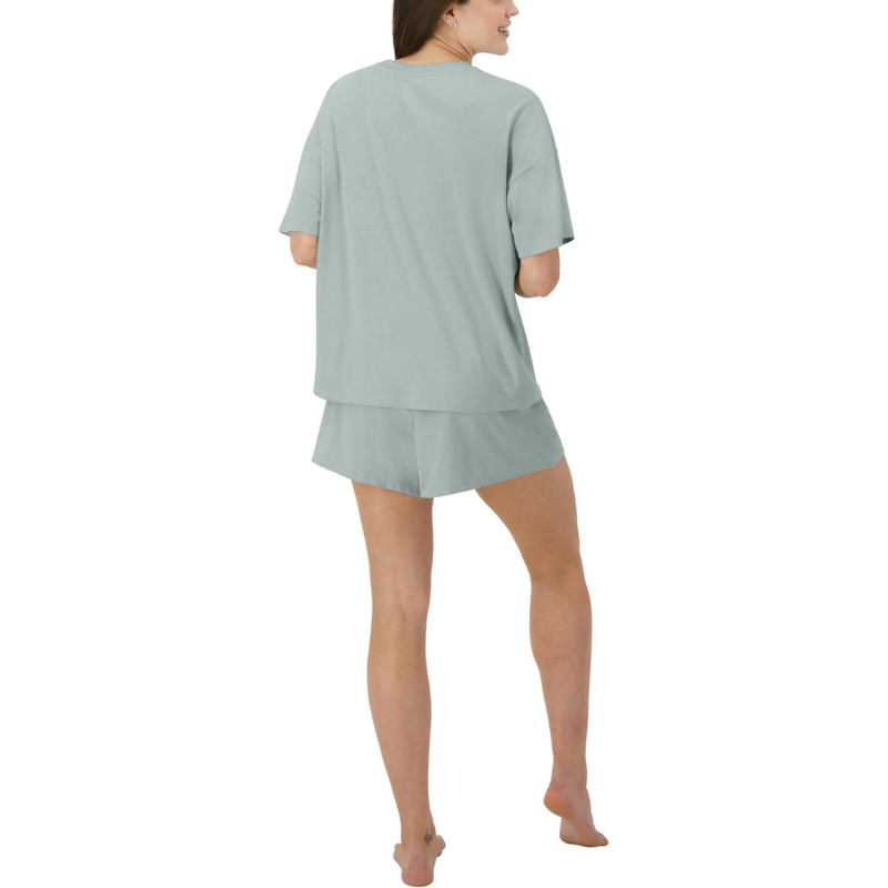 Boxy Tee And Sleep Shorts Set