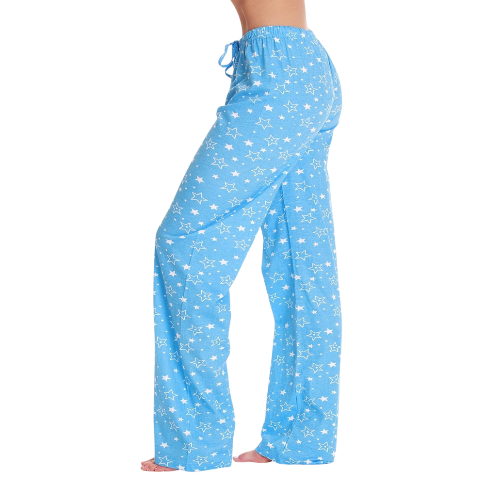Printed Pajama Pants With Drawstring Band