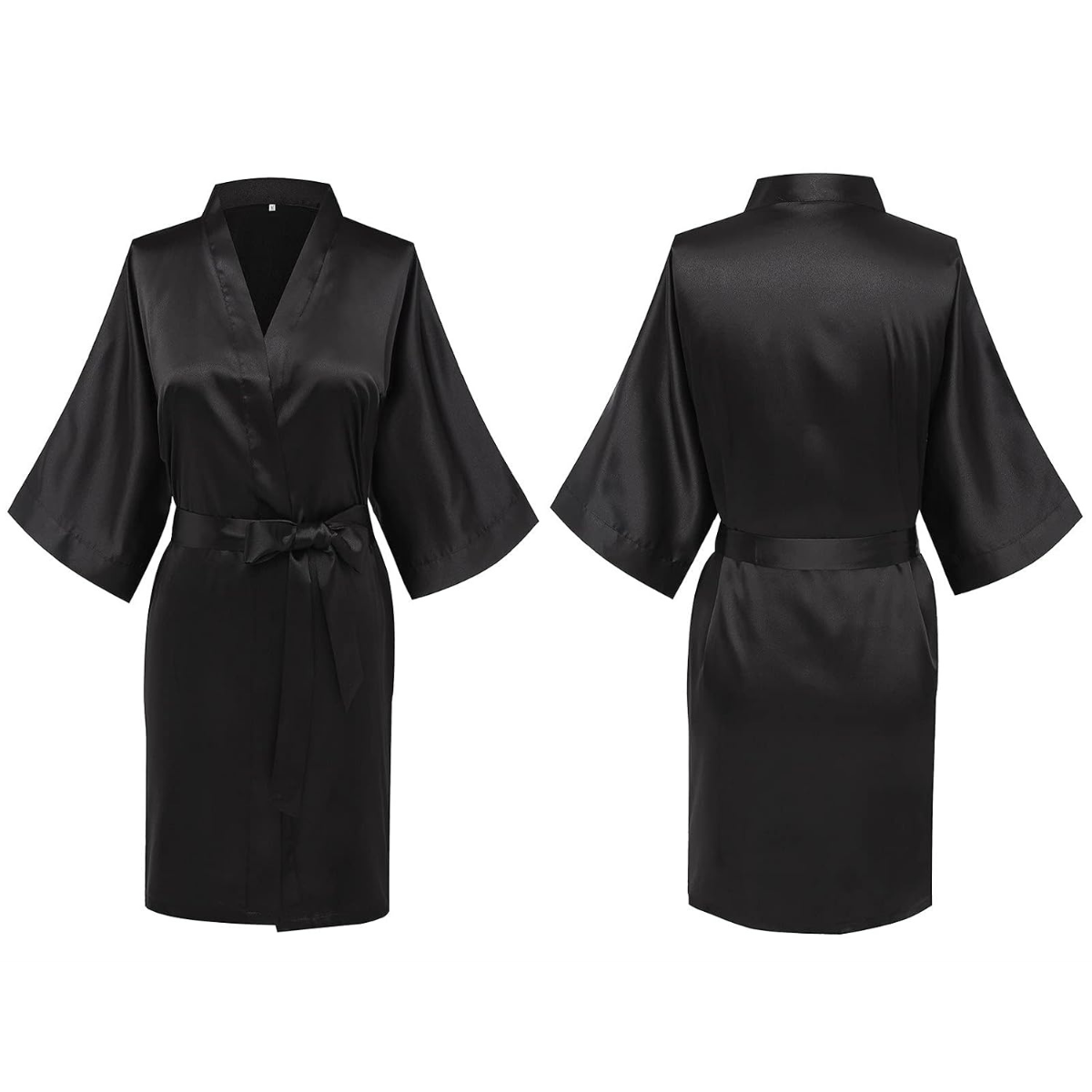 Short Bridesmaid Bride Party Silky Satin Sleepwear Robes