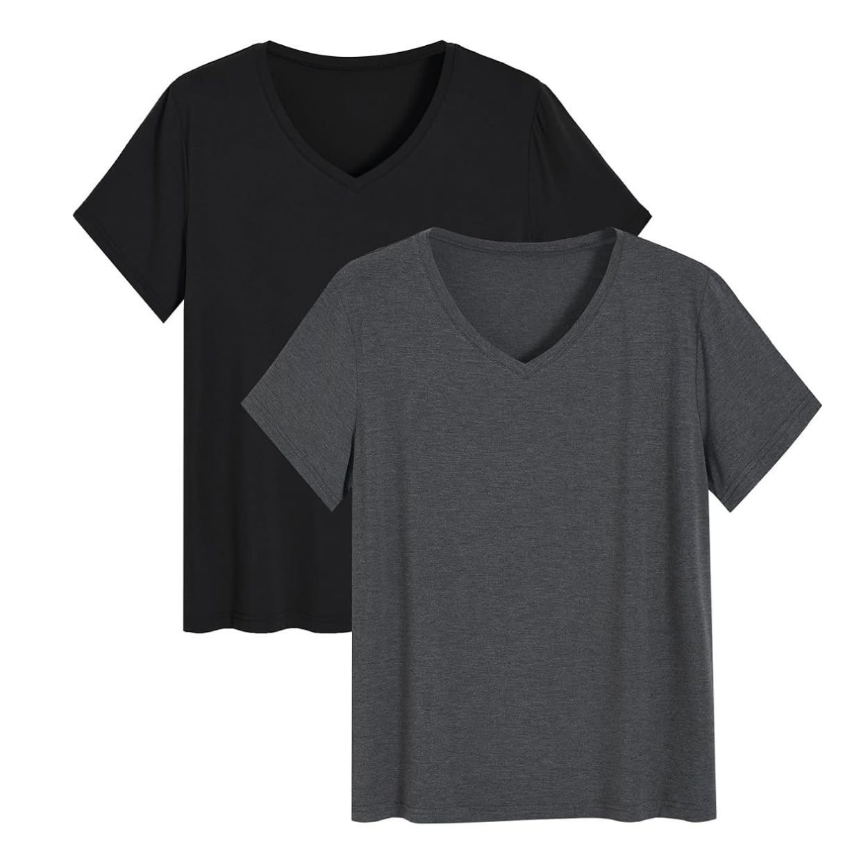 2 Pieces Bamboo Pajama Tops Set For Women