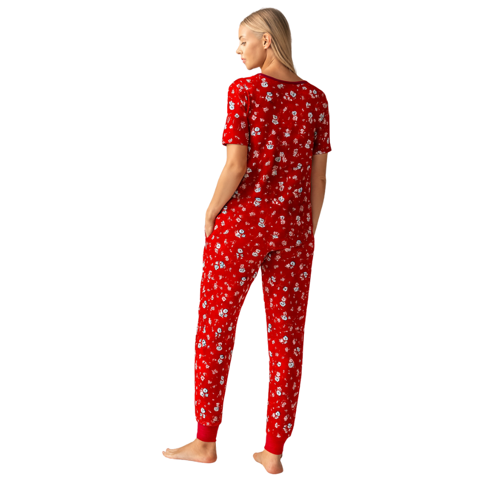 2 Piece Lounge Set With Short Sleeve Top