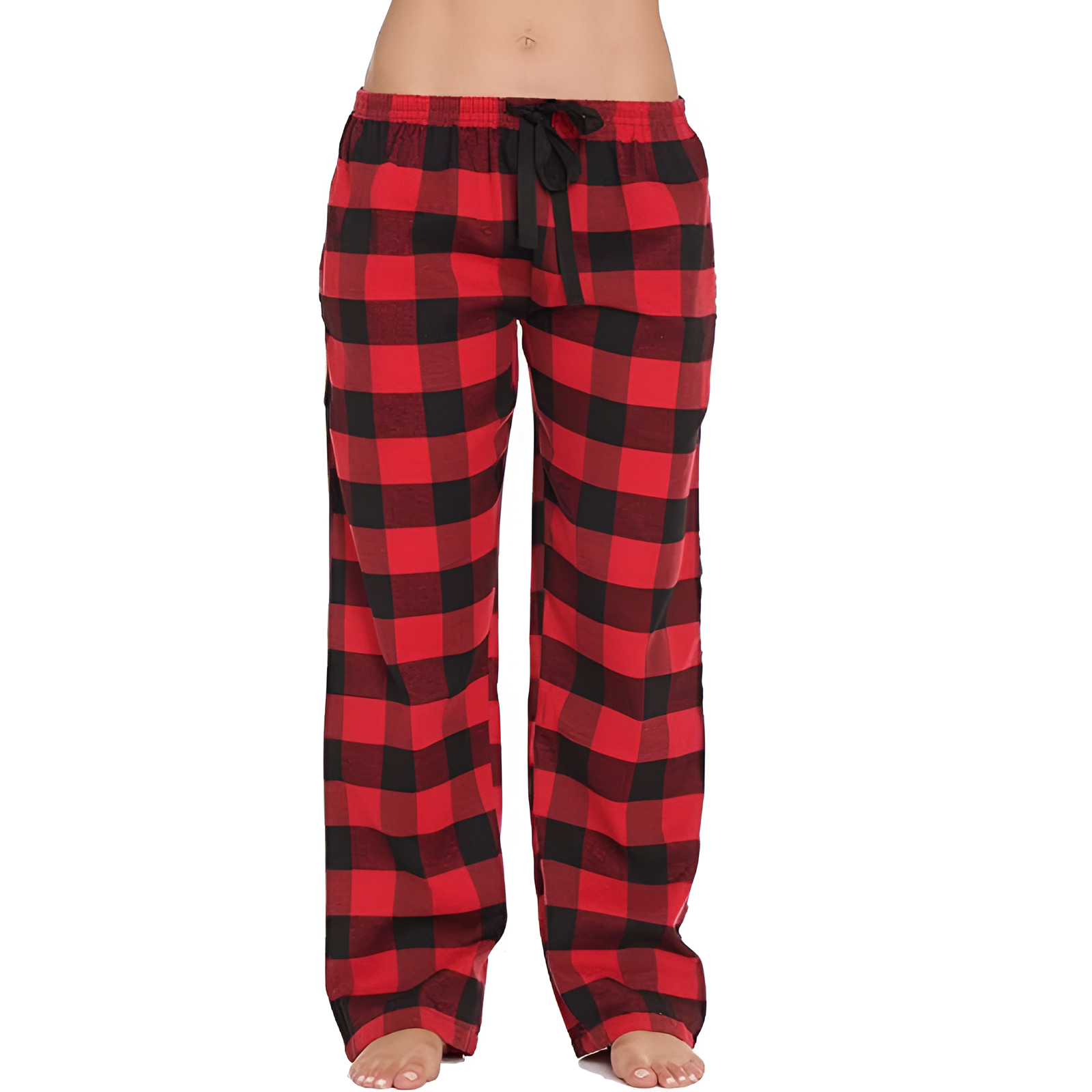 Pajama Pants With Plaid Pattern For Women