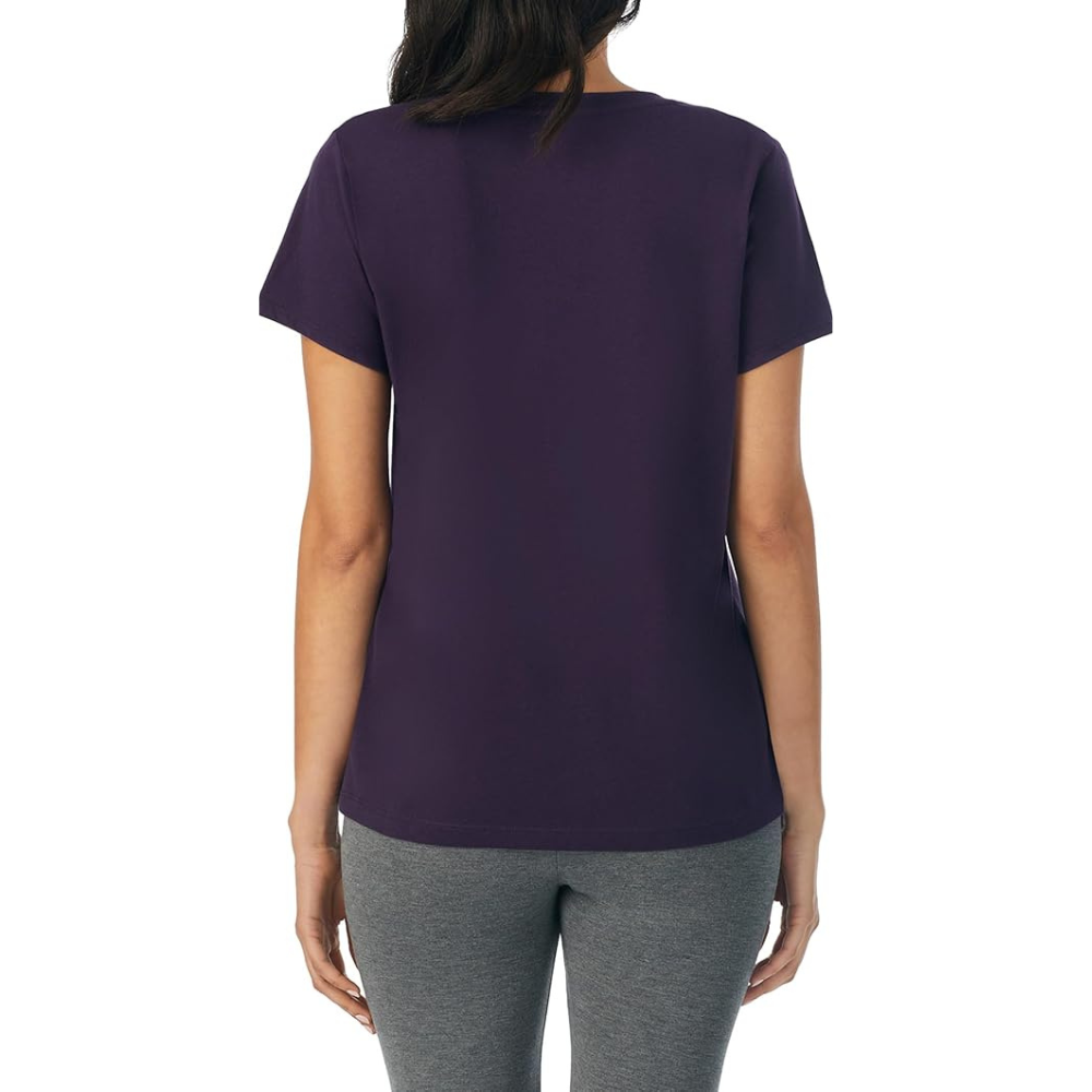 Cotton Knit V Style Sleep Shirt Pajama Top